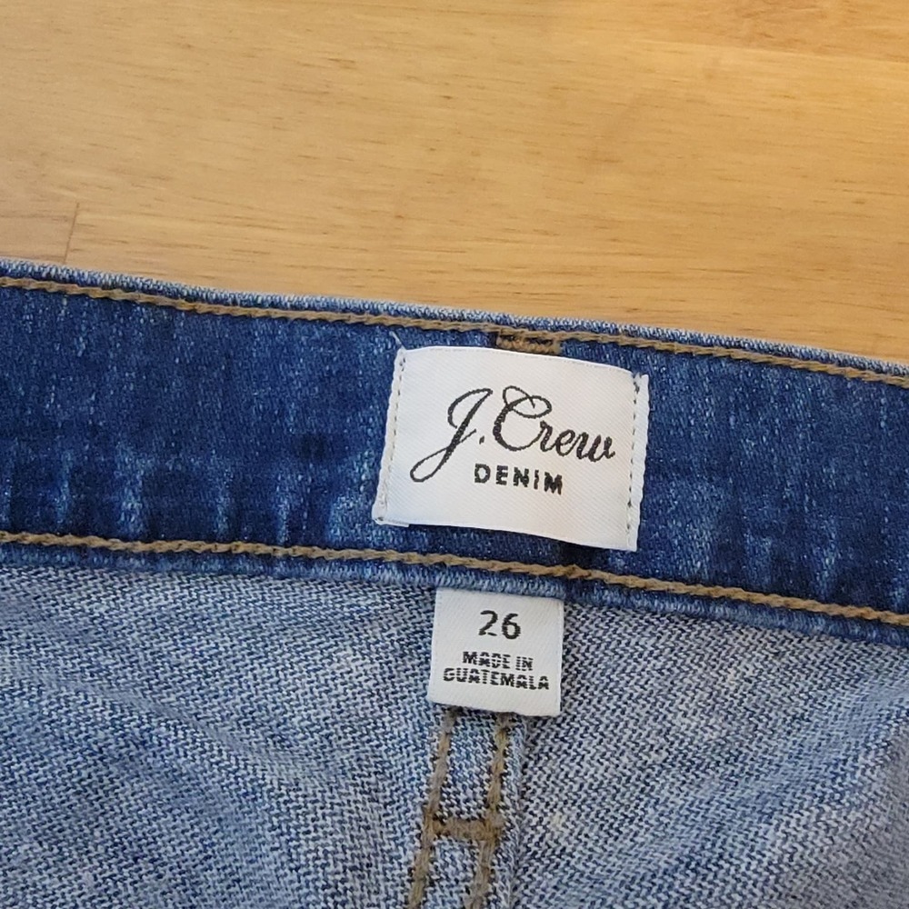 J Crew 9" Billie Demi Boot Crop Jean In Homestead Wash 26 - Picture 4 of 14